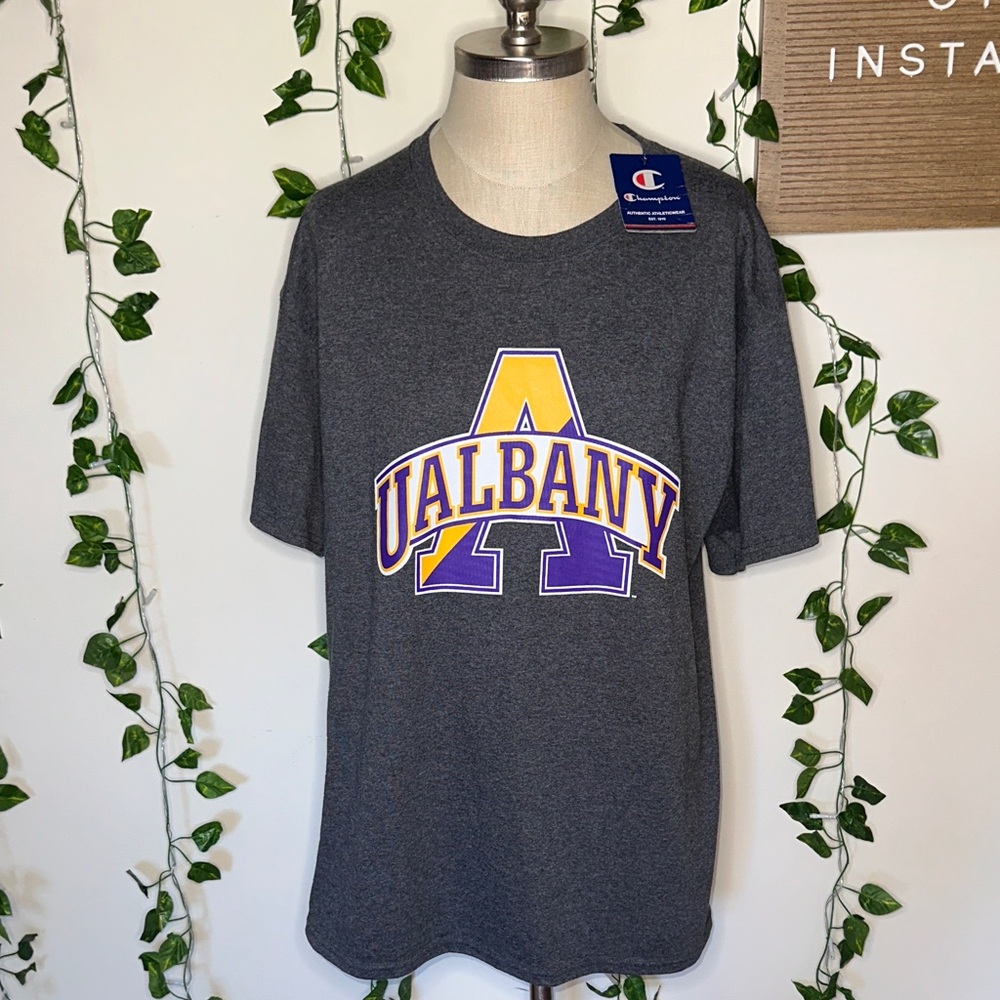 Champion UAlbany College Oversized Tee NWT